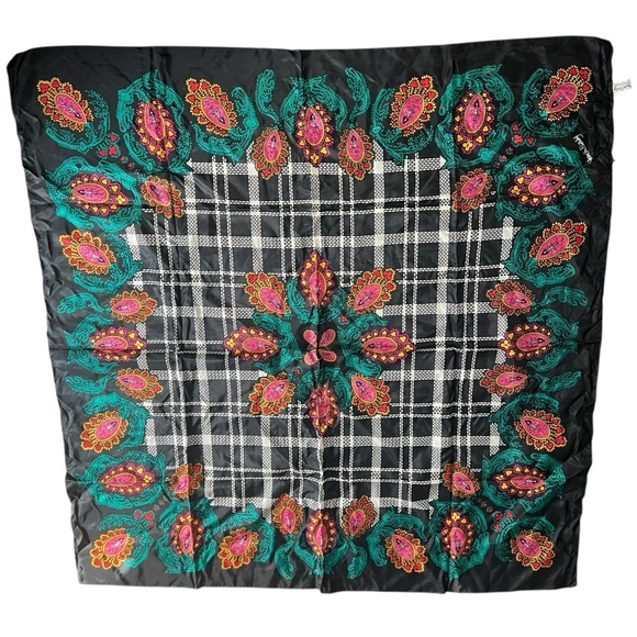 Vintage Diane Von Furstenberg The Color Authority Silk Scarf 42" Square - Picture 4 of 7